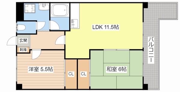 サンティーユASAHIの物件間取画像